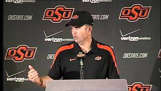 6 Oklahoma State vs Kansas  Post Game Press Conference [upl. by Nuahsel]