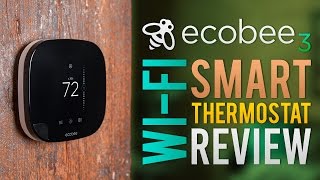 ecobee3 Smart Wifi Thermostat Review  Alexa amp Homekit enabled [upl. by Bamberger]