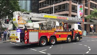 RARE FRNSW Responding with HEAVY HORN USAGE and HILO SIREN on Elizabeth St [upl. by Yrannav]