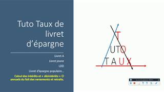 Simulateur excel des intérêts créditeurs et quotdécréditeursquot sur un livret [upl. by Obelia67]