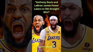 quotLakers Dominate AD and LeBron Lead Epic Victory Over Pelicans 🔥🏀quot [upl. by Yrellam219]