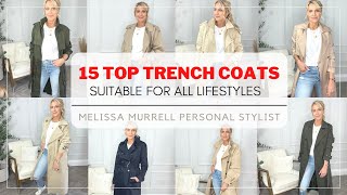 15 TOP TRENCH COATS 2022 Every Style to Suit Every Lifestyle Trench Coat amp Raincoat Haul [upl. by Ocirred]