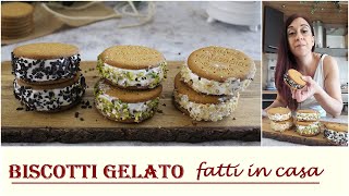 BISCOTTI GELATO FATTI IN CASA  soltanto 3 ingredienti e 5 minuti [upl. by Lynad]