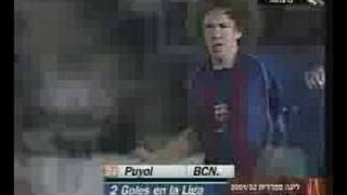 Goal Scored by Carles Puyol  Bicycle Kick [upl. by Silas566]