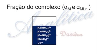 Equilíbrio Complexação 2 distribuição das espécies [upl. by Wiebmer234]