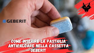 Come inserire la pastiglia anticalcare nella cassetta Geberit [upl. by O'Connor]