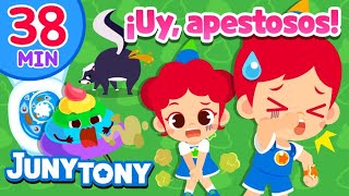 MIX  ¡Uy Apestoso  Popó Pipí Sudor y Más  Canciones Infantiles  JunyTony en español [upl. by Nired]