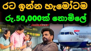 🇱🇰 විදේශගත හැමෝටම නොමිලේ රු 50000 ක දීමනාවක්  Kuwait Saudi Dubai News  airport [upl. by Frayda]