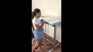 Tresanti Adjustable Height Desk Review Great for teachers [upl. by Ilamad372]