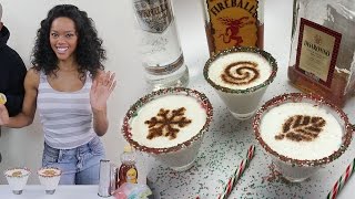 White Fireball Christmas Martini  Tipsy Bartender [upl. by Hallette]