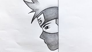 Easy anime drawing with pencil drawing  How to draw anime man wearing a mask  Anime drawings [upl. by Price]