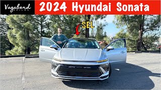 2024 Hyundai Sonata SEL REVIEW WHAT WE GET ON THE NEW UPDATED SONATA [upl. by Ybur]