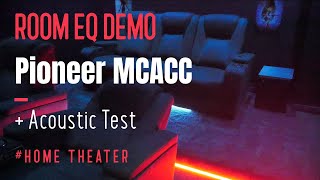 Home Theater EQ Test  Configuration  Pioneer MCACC  Dolby ATMOS 724 4K [upl. by Tiena990]