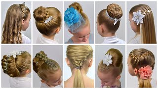 10 Festliche Kinderfrisuren I  Einfache Flechtfrisuren  Schöne Frisuren amp Zöpfe❤️ [upl. by Matteo]