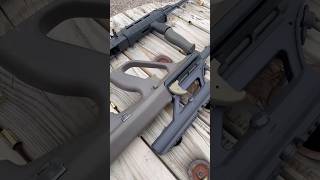 Full Auto Steyr AUG 556 NATO STG77 Range rental Happy AUGust [upl. by Irmo349]