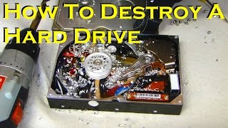 How To Properly Destroy a Hard Drive  No Data Recovery [upl. by Jordans]