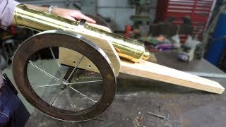 Building an historic brass cannon Ep 6  building the carriage and welding the axle [upl. by Larrad]