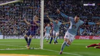 Iago Aspas Goal vs Barcelona 17042018 [upl. by Annaierb620]