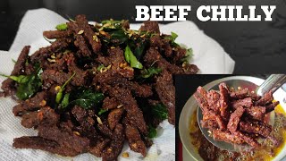 Beef chilli recipe in malayalam BDF recipe ടേസ്റ്റി ബീഫ് ചില്ലി Tasty beef chillyHAMDUS KITCHEN [upl. by Warden919]