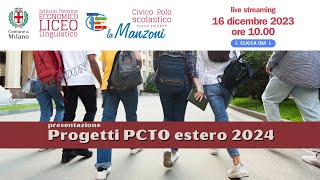 Presentazione soggiorni estero PCTO 2024 [upl. by Einned996]