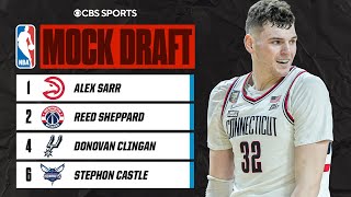 2024 NBA MOCK DRAFT Spurs Take BIG MAN Donovan Clingan With 4th Pick I CBS Sports [upl. by Nnhoj]