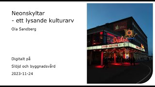 Neonskyltar  ett lysande kulturarv [upl. by Cybil]