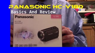 Panasonic HCV180 Camcorder Basics And Review [upl. by Burton]