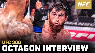 Magomed Ankalaev Octagon Interview  UFC 308 [upl. by Banebrudge]