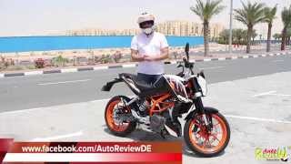 2014 KTM 390 Duke  AutoReview  Dubai  Bike Edition Episode 1  ENG [upl. by Llehsim816]