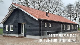 09102024  Avonddienst 1930  Wijkgebouw De Akker  ds J van Rumpt Voorthuizen [upl. by Ahsinyd]