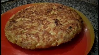 tortilla Une bonne omelette aux pommes de terre تورتييا بالبطاطا [upl. by Nipahc]