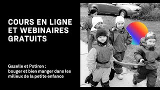 Gazelle et Potiron  Cours en ligne et webinaires pour les milieux de la petite enfance [upl. by Soloma]