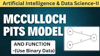 Implement AND function using McCulloch PITS NEURON  Aidsii  Sem 7  Mumbai University [upl. by Nnyluqcaj]