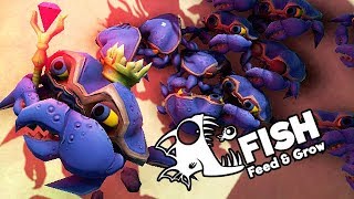 Feed and Grow Fish Gameplay German  King Crab und seine Armee [upl. by Nairdna88]