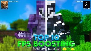 Top 10 BEST FPS Boosting Texture Packs  120 [upl. by Conley]