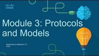 CCNA Module 3 Protocols and Models  Introduction to Networks ITN [upl. by Nitaf]