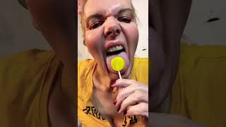 SHORT ASMR CANDY eatingsounds CRINGE OHIO MUKBANG EATING LOLIPOP mouth [upl. by Neelav]