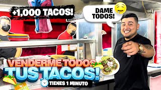 TODOS LOS TACOS QUE PUEDAS HACER EN 1 MINUTO ⏰ TE LOS COMPRO 😱 más de 1000 tacos 🌮 [upl. by Shermy853]