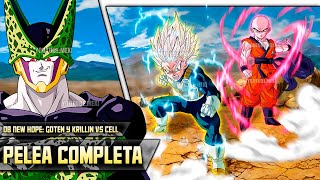 Goten y Krillin vs Cell Super Perfecto PELEA COMPLETA  Dragon Ball New Hope [upl. by Ru675]