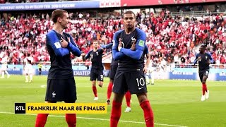 RTL Sport Update Frankrijk naar 8e finales WK 2018 [upl. by Nwahsyt344]