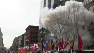 RAW Watch Boston Marathon explosions [upl. by Erdrich901]