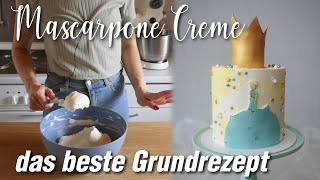 🤩Mascarpone Creme für Torten  Rezept mit Variationen [upl. by Markiv]