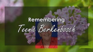 Teenie Berkenbosch Memorial Service  September 11 2024 [upl. by Arayk]