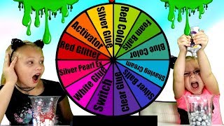 MYSTERY WHEEL Of SLIME Switch Up Challenge [upl. by Euqnomod]