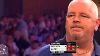 Thornton v Waites  55  Semi Final  Grand Slam of Darts 2013 [upl. by Saddler]