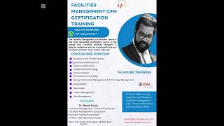 Certified Facility Manager CFM Training [upl. by Elsa647]