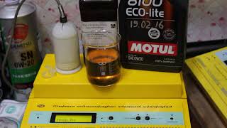 Масло Motul 8100 Ecolite 0W20 API SN проверка CCS при 35гр [upl. by Hallie148]