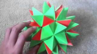 Transforming PaperOrigami Spike Ball [upl. by Belford653]