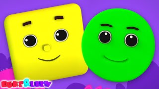 Shapes Song We Are Shapes and Fun Kindergarten Rhymes for Babies [upl. by Horacio]