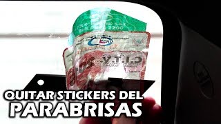 Retira stickers viejos del vidrio de tu auto fácilmente [upl. by Fair22]